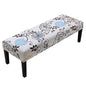 Fuloon Stretch Dining Bench Cover, Anti-Dust Removable Bench Slipcover Washable Seat Cushion Protector for Bedroom, Kitchen, Hotel, Banquet (Milky White) - color: Milky White