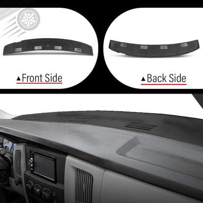 Dash Cover Dashboard Panel, Fit Dodge Ram 1500 2002-2005/2500 3500 2003-2005, Instrument Panel Cover Black - color: BLACK