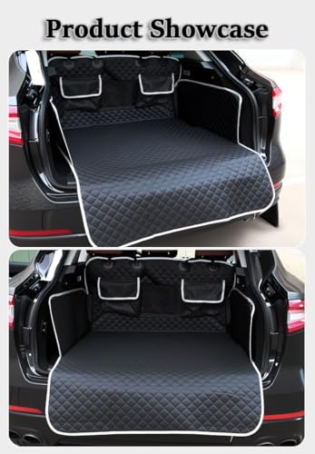 SUV Cargo Liner for Dogs for Jaguar F-PACE 2017-2026, Nonslip Durable Dog Cargo Cover Mat Water Resistan Scratch Resistant Dog Trunk Cover SUV Dog Cargo Liner