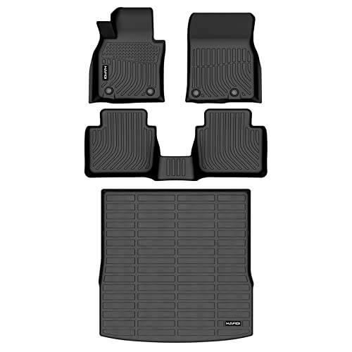HAFIDI® Floor Mats & Cargo Liner Set Fit for 2023 2024 2025 Mazda CX-50 (Not for Hybrid) All Weather Protection TPE Anti-Slip Automotive Full Set Floor Liners Custom Mazda CX50 Accessories - Black - style: 11) For CX50 2023-2025 Full Set