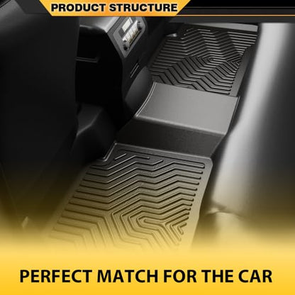 G-PLUS TPE Cargo Liners Compatible with Mazda CX-5 2017-2024 3PCS Floor Liners All Weather Full Cover Protection Black Front & 2nd Row Interior Accessories - size: Fit Mazda CX-5 2017-2024 | 3PCS