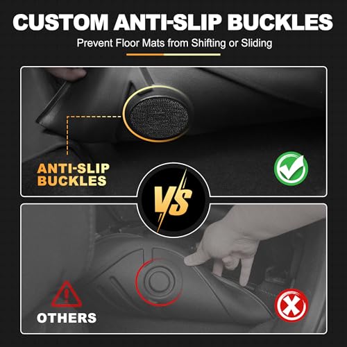 AOMSAZTO Floor Mats Compatible with 2013-2018 Toyota RAV4 All Weather Floor Liner TPE Custom Fit Mats for Toyota RAV4 1st & 2nd Row Car Mats - style: 2013-2018 | For Toyota Rav4 Floor Mats