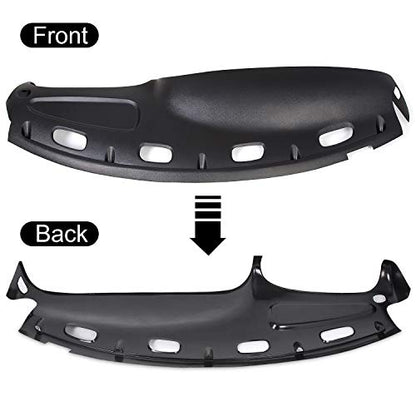ECOTRIC Dashboard Cover Compatible with 1998-2001 Dodge Ram 1500/1998-2002 Dodge Ram 2500 3500 Black Dash Pad Cover - size: Medium