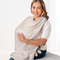 Itzy Ritzy Breastfeeding Boss Multi-Use Cover – A Nursing Cover, Swaddle, Car Seat Wrap, Tummy Time Mat & Burp Cloth All in One – Made of Soft Muslin Fabric & Measures 47” x 47” (Taupe Stripe) - color: Taupe Stripe
