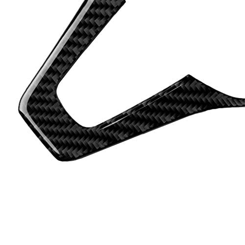 for Mercedes-Benz W204 W205 W211 W203 C E Class GLA GLC Real Soft Carbon Fiber Driver Side Dashboard Accent Button Chin Decal Cover Trim Sticker Car Interior Accessories (B) - color: Driver Side Dash B