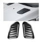 Blilo Car Hood Vents, 2PCS Universal Hood Air Vents for Car Hood Scoop, Bonnet Vent Hood Air Intake Trim Cover (Carbon Fiber) - color: Carbon Fiber