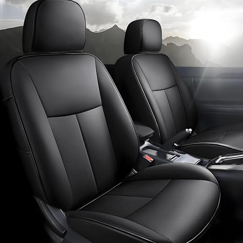 AOMSAZTO Custom Fit Car Seat Covers for Nissan Altima: 2013 2014 2015 2016 2017 2018 S SV SR 2017-2018 SL Full Set Faux Leather Waterproof Car Seat Covers Black - color: Black, size: Altima 2013-2018 SV,S,SR & 17-18 SL Full Set