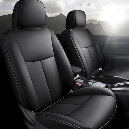 AOMSAZTO Custom Fit Car Seat Covers for Nissan Altima: 2013 2014 2015 2016 2017 2018 S SV SR 2017-2018 SL Full Set Faux Leather Waterproof Car Seat Covers Black - color: Black, size: Altima 2013-2018 SV,S,SR & 17-18 SL Full Set