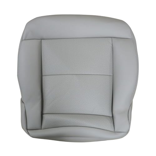 Priprilod Driver Side Bottom Replacement Microfiber Leather Seat Cover Gray Compatible with Mercedes Benz E350 E550 2010 2011 2012 2013 2014
