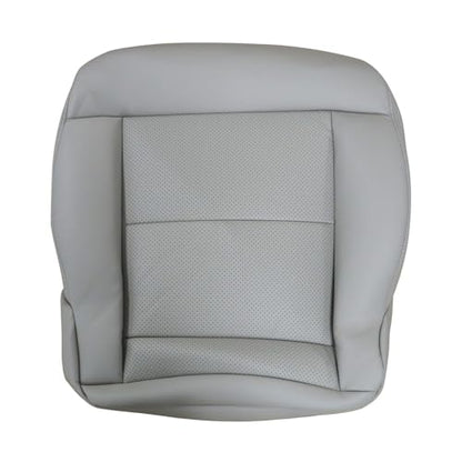 Priprilod Driver Side Bottom Replacement Microfiber Leather Seat Cover Gray Compatible with Mercedes Benz E350 E550 2010 2011 2012 2013 2014