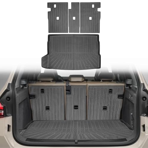 Cargo Liners Backrest Mat for BMW X3 Accessories 2025 with Hook&Loop Rear Trunk Mat Rear Seat Back Cover Protector All Weather Anti-Slip Split Dog Liner 4 PCS - size: BMW X3 2025