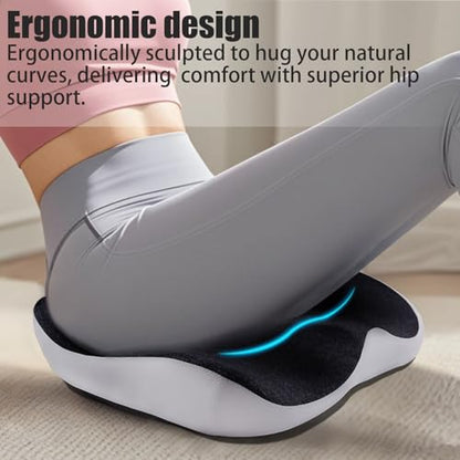 Pressure Relief Seat Cushion for Long Sitting Hours on Office/Home Chair, Car, Wheelchair - Extra-Dense Memory Foam for Hip, Tailbone, Coccyx, Sciatica-Black (Light Edge) - color: Black (Light Edge)