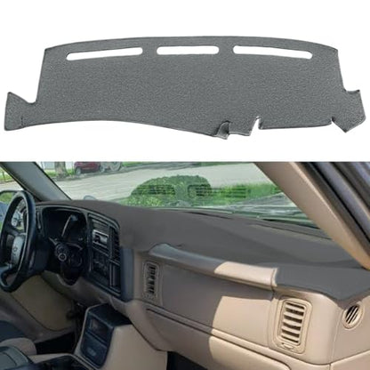 Dash Cover Mat Fit for 1999-2006 GMC Sierra/Chevy Chevrolet Silverado 1500 2500 3500 HD,2000-2006 GMC Yukon/Yukon XL/Chevy Suburban Tahoe Avalanche,Dashboard Pad Carpet (99-06 Dark Gray) Y44 - color: 99-06 Charcoal Gray