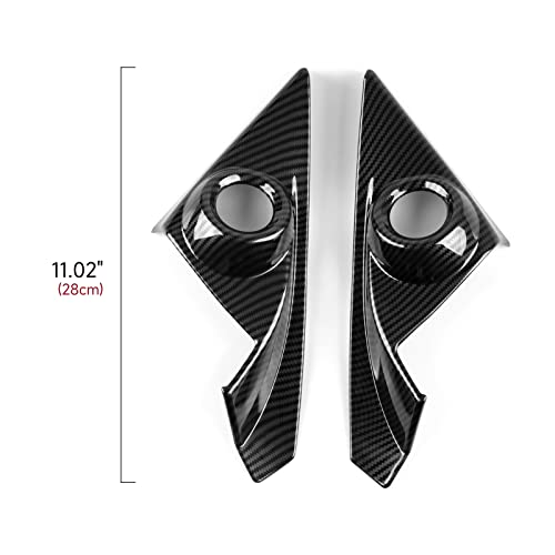 Car A Pillar Speaker Cover Decals for Honda Civic 2016 2017 2018 2019 2020 2021 10th Gen Accessories ABS Carbon Fiber Interior Stickers - color: A Pillar Speaker Cover