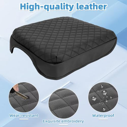 Center Console Armrest Cover for Ford F250 F350 F450 F550 2023 2024 2025 2026 Fully Covered Anti-Scratch Thickened Heighten Protector Interior Accessories(for Bucket Seat Console) - size: Compatible with F250 F350 F450 F550 2023-2026