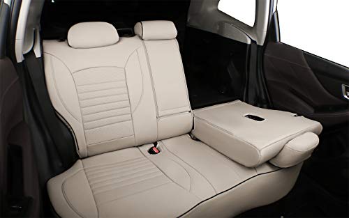 EKR Custom Fit CX5 Car Seat Covers for Select Mazda CX-5 Touring,Grand Touring 2013 2014 2015 2016 - Leatherette (Beige) - color: Leather (Beige), size: 2013-2016 CX-5 Touring