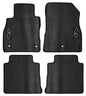 ecoMats All Weather Floor Mats Custom Fit for 2018 2019 2020 2021 2022 2023 2024 Nissan Kicks with Safety Locks - Front and Rear - Black