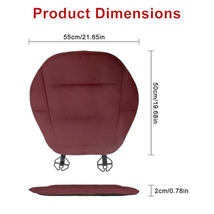 Car Seat Cushion, Thin Seat Cushion 0.78in, Office Chair Cushion, Car Seat Cushions for Driving, Summer Breathable Driver Seat Cushion for Long Sitting Relief, Car Seat Pad(Volcanic Red) - color: Volcanic Red