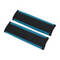 Black Blue Seat Belt Cover Pad Faux Leather 24cm Seatbelt Strap Cushion Shoulder Padding 2 Pcs - color: Black,Blue