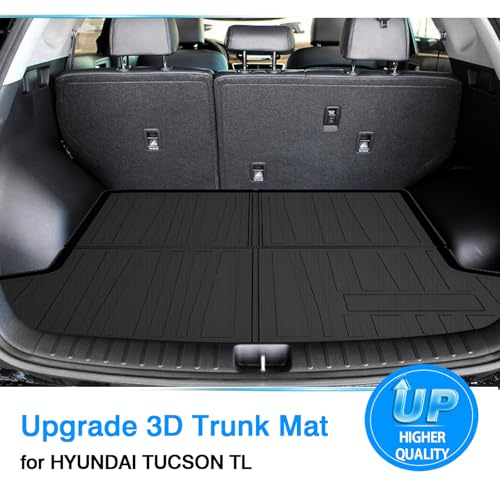 Powerty Trunk Mat for 2016-2020 2021 Hyundai Tucson Accessories Cargo Mats TPO All Weather Cargo Liner Heavy-Duty Trunk Liners (Not fit Hyundai Tucson NX4) - size: Cargo Mat｜For｜16-21｜Hyundai Tucson