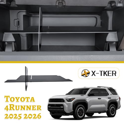 Glove Box Organizer Divider Compatible with Toyota 4Runner 2025 2026 Interior Accessories - Custom Fit ABS Insert Glove Box Compartment Tray for SR5/TRD Sport/TRD Off-Road/Limited and More
