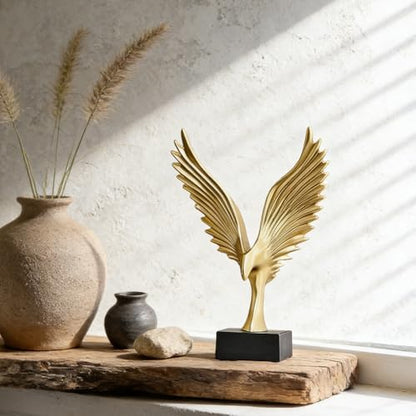 XINXUAN Gold Decor Eagle Statue,Adornos para Sala Modernos Sculpture Accent for Table,Living Room,Tv Stand,Mens Bedroom,Entryway,Shelves,Home Decor Aesthetic