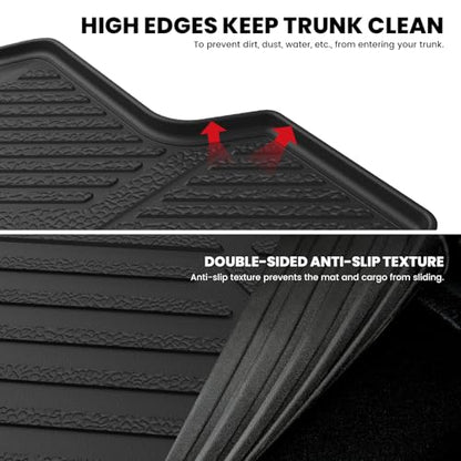 LASFIT Trunk Mat for Honda Civic Hatchback Sport 2017-2021, All Weather TPE Custom Fit Trunk Liner Trunk Tray Cargo Mat Cargo Liner Cargo Tray - style: 2）For Honda Civic Hatchback | 2017-2021 | Trunk Mat