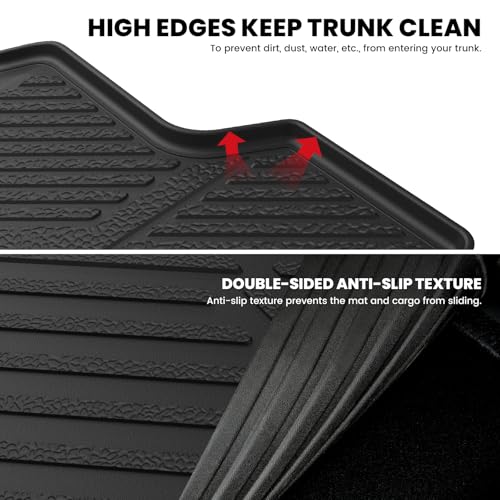 LASFIT Trunk Mat for Honda Civic Hatchback Sport 2017-2021, All Weather TPE Custom Fit Trunk Liner Trunk Tray Cargo Mat Cargo Liner Cargo Tray - style: 2）For Honda Civic Hatchback | 2017-2021 | Trunk Mat
