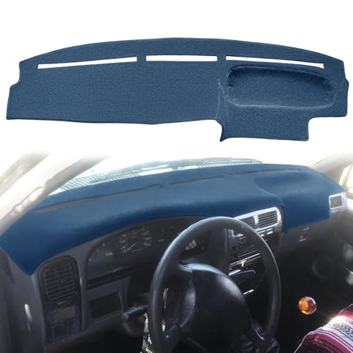 Dash Cover Mat Custom Fit for 1994-1997 Nissan Hardbody D21 Pickup Truck / 1994 1995 Pathfinder, Dashboard Cover Pad Carpet Protector F137(Navy Blue) - color: Navy Blue