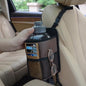 Large Car Cup Holder Expander, Fits Large 24/36/40/46oz Water Bottles, Big Drinks Holder Bag- Universal Auto Vehicle for Cars, SUV & Truck RV's golf-carts (Brown) - color: Brown