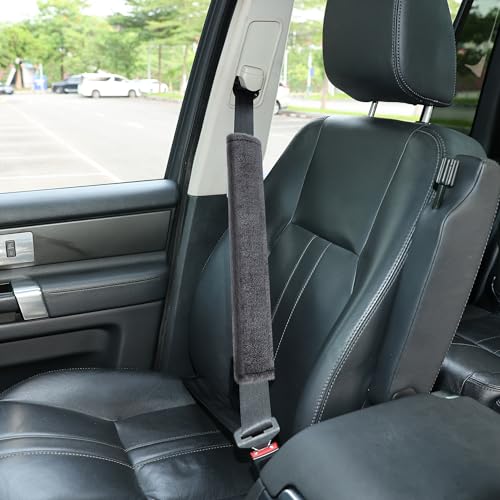 Soft Faux Fur Universal Fit Seatbelt Cover Car Truck SUV Airplane Seat Belt Shoulder Pad for Carmera Backpack Straps Neck Cushion Protector Extra Long 15.7in Dark Gray - color: Dark Gray, size: 15.7in 1pack