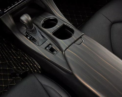 ERIDANUS Auto Accessories for Toyota Avalon 2022 2021 2020 2019 Central Gear Shift Knob Cover Trim (Peach Wood Style) ABS 1 PCS