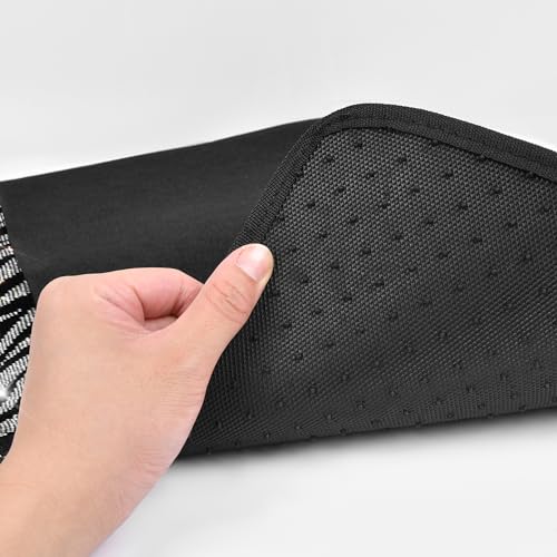 CAR PASS Bling Zebra Car Mats Rhinestones Diamond Waterproof Floor Mat Crystal Sparkly Shining Glitter Carpet Anti-Slip PVC Heel Pad, Universal Fit Automotive SUV,Sedan,4pcs Girly Women, Zebra Diamond - color: Zebra
