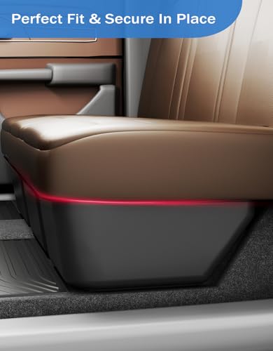 Under Seat Storage Box - Compatible with 2019-2026 Dodge Ram 1500 Crew Cab (New Body Style),Heavy-Duty Truck Organizer Under Back Seat Organizer Box - size: 2019-2026 Dodge Ram 1500