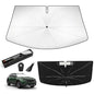 Windshield Sun Shade Umbrella for Mazda CX-50 2023-2026, Upgraded 360° Bendable Handle to Protect Dashboard Screen, Custom Fit Window Sunshade with Rearview Mirror Cutout, UV Ray Reflector - size: For Mazda CX-50 2023+