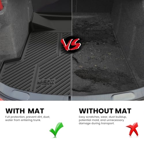 LASFIT Trunk Mat for Chevrolet Chevy Impala 2014-2020 (Not Fit Equipped with The Auto Stop/Start System), All Weather TPE Custom Fit Cargo Mat Trunk Liner for Chevy Impala Accessories, Black - size: Cargo Liner for Chevrolet Impala 2014-2020