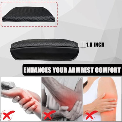 Center Console Cover for Dodge Ram 1500 2500 3500 Bucket Seat - 2009 2010 2011 2012 2013 2014 2015 2016 2017 2018 Dodge Ram Middle Console Armrest Cover (Bucket Console Only) - size: 1) 09-18 |RAM 1500/2500/3500| Bucket Seat,Thick