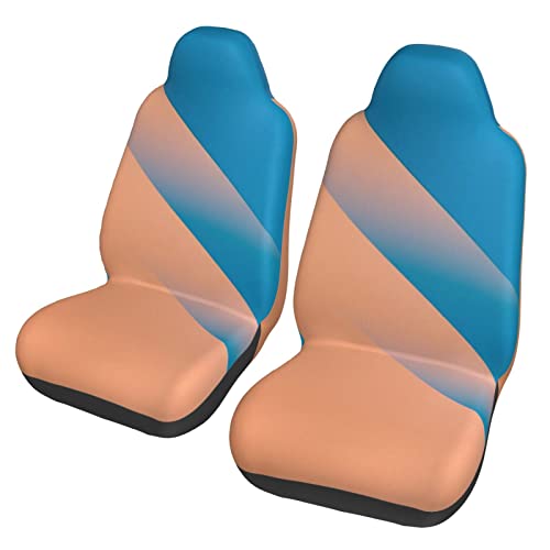 Custom Car Seat Covers for Front Seats Add Your Image Text Logo Personalized Seat Protector Case Customize Elastic Universal Auto Interior Cover Fit Most Car (2 Car Seat Cover) - style: 2 Car Seat Cover