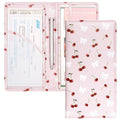 Mymazn Car Registration and Insurance Holder, PU Leather Glove Box Car Organizer with Magnetic Closure for Driver's License & Essential Documents (Pink Cherry) - color: Pink Cherry
