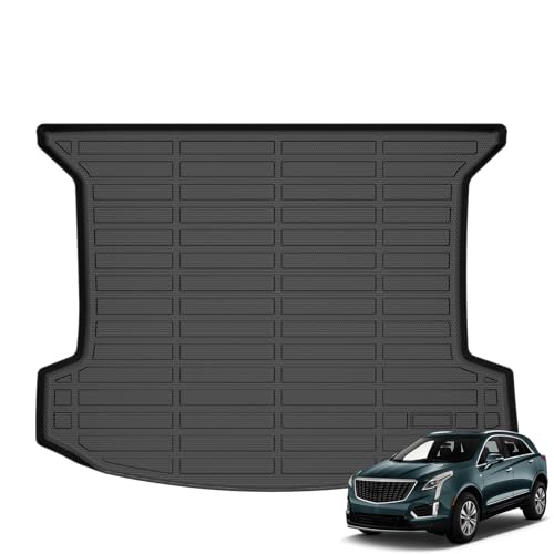 Wailtnb-All Weather Cargo Liner for Cadillac XT5 2017-2025 2026 Custom Fit Car Trunk Mat Waterproof Easy to Clean Cargo Mat Accessories Black - style: 3|For XT5|2017-2026|Cargo Mat