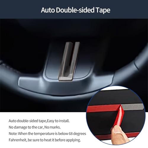 U-Shaped Below Trim Strips Compatible with Toyota New RAV4 2026 2027+ Car Accessories ABS 1PCS(Peach Wood Style) - color: Peach Wood Style