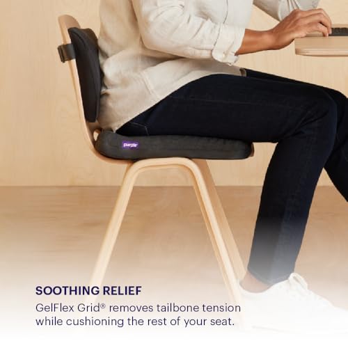Purple Simply Seat Cushion | Pressure Reducing Grid Designed for Ultimate Comfort | Designed for Cars and Travel | Made in The USA - size: Simply