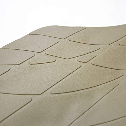 TLH Premium Trimmable Beige Vinyl Cargo Mat, Large Heavy-Duty Universal Fit Full Set, Trimmable Car Floor Mats, Climaproof™ Automotive Floor Mats for Most Sedan, Cars, SUV, Truck Floor Mats