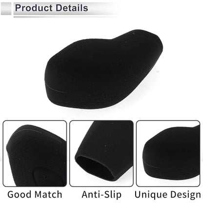 Gear Shift Knob Cover Anti-slip Stick Shifting Handle Protector Silicone 1 Pc for Ford Focus 2012-2018 Black