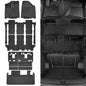 Naibeve Floor Mats for 2013-2020 Toyota Sienna 7 Seats (2nd Row Bucket Seats)(Fit Movable/Sliding Center Console Version) - All Weather Floor Mat & Cargo Liner & Backrest Mats Accessories - size: 8)Sienna 7 Seats|2013-2020