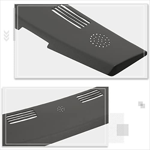 Gray Dash Defrost Vent Grille Cover Cap Overlay Compatible with 02-05 Dodge Ram Truck 1500