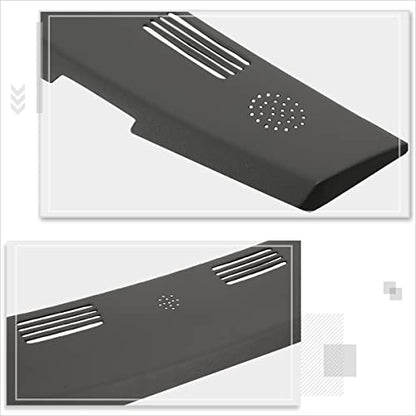 Gray Dash Defrost Vent Grille Cover Cap Overlay Compatible with 02-05 Dodge Ram Truck 1500