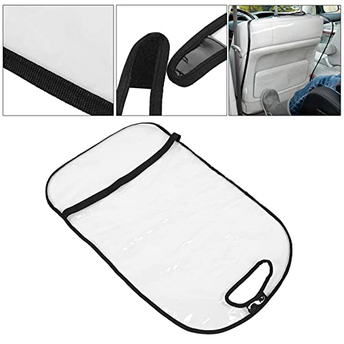 Kick mats Back seat Protector, 2Pcs Seat Back Cleaning Cover,Car Truck SUV Thicken Seat Back Protector Transparent Cover Child Baby Kick Mat Clean Keep
