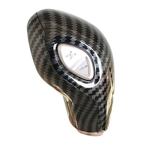 ruihe Car Gear Shift Knob Cover Carbon Fiber Color Sticker Trim Fit for Ford Focus Fiesta Fusion Escape C-Max Transit-150 Transit-250 Transit-350 Transit Connect