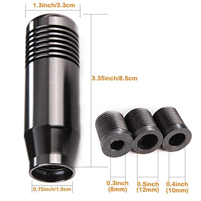 3" Alloy Shifter Lever Knob Handles Car Racing Gear Shift Stick Fit Most Manual Auto Vehicles, Black